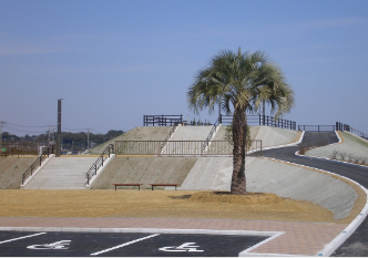 Embankment material for evacuation sites